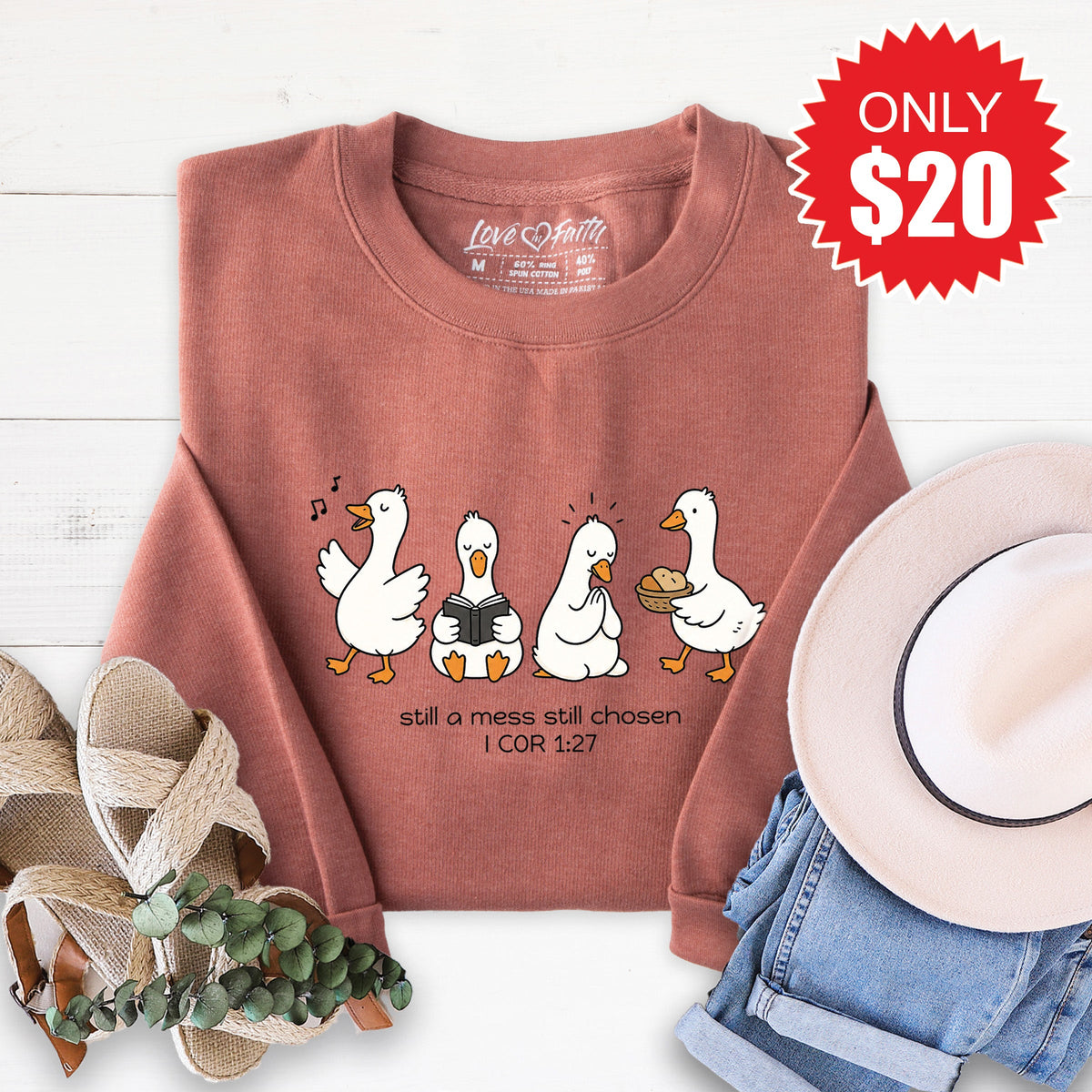 Still Chosen Sweatshirt - Heather Chestnut - 20 product image 1