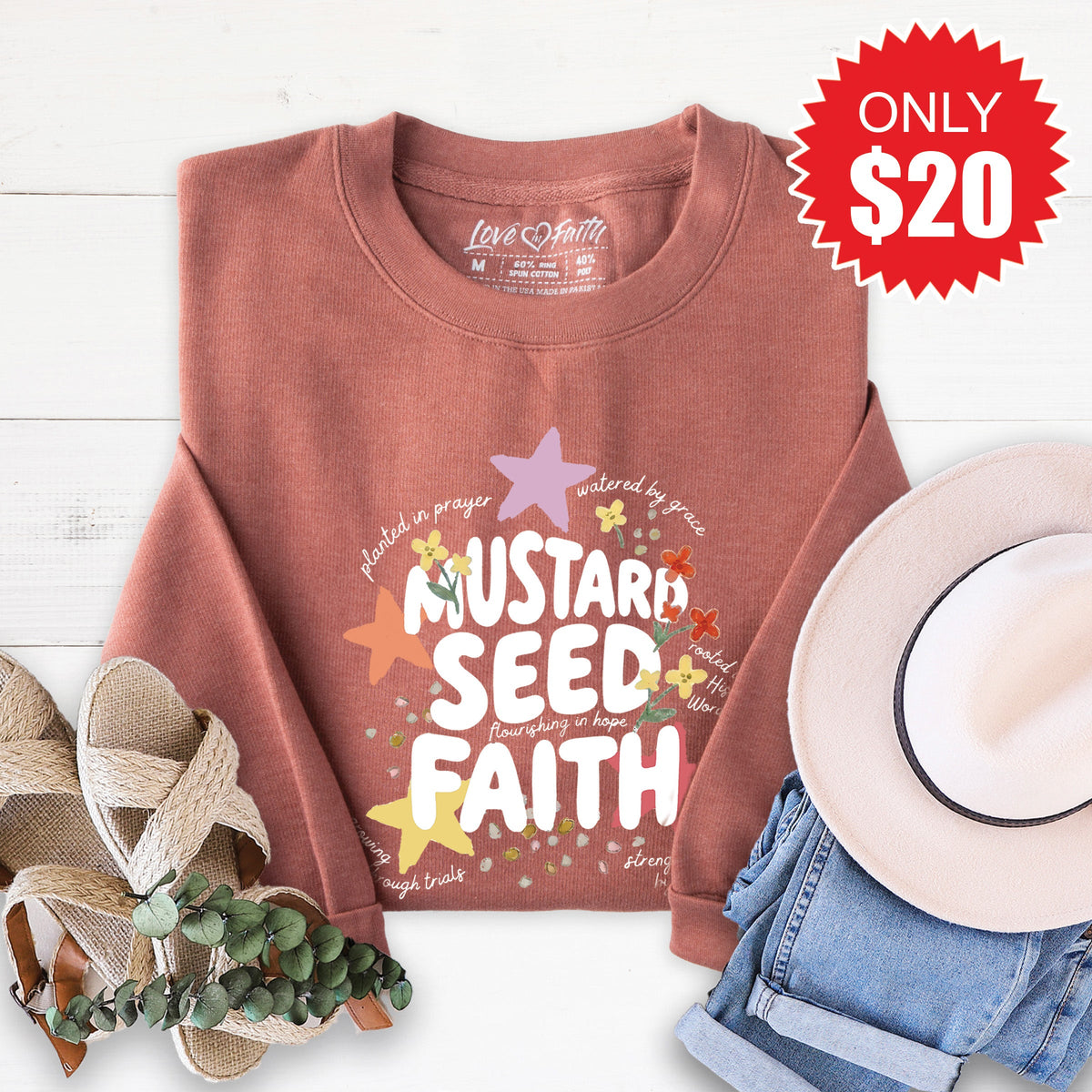 Mustard Seed Sweatshirt - Heather Chestnut - 20 product image 1