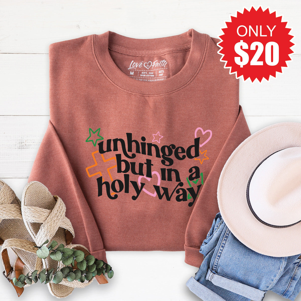 Unhinged Sweatshirt - Heather Chestnut - 20 product image 1