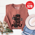 Love God Sweatshirt - Heather Chestnut - 20 product image 1