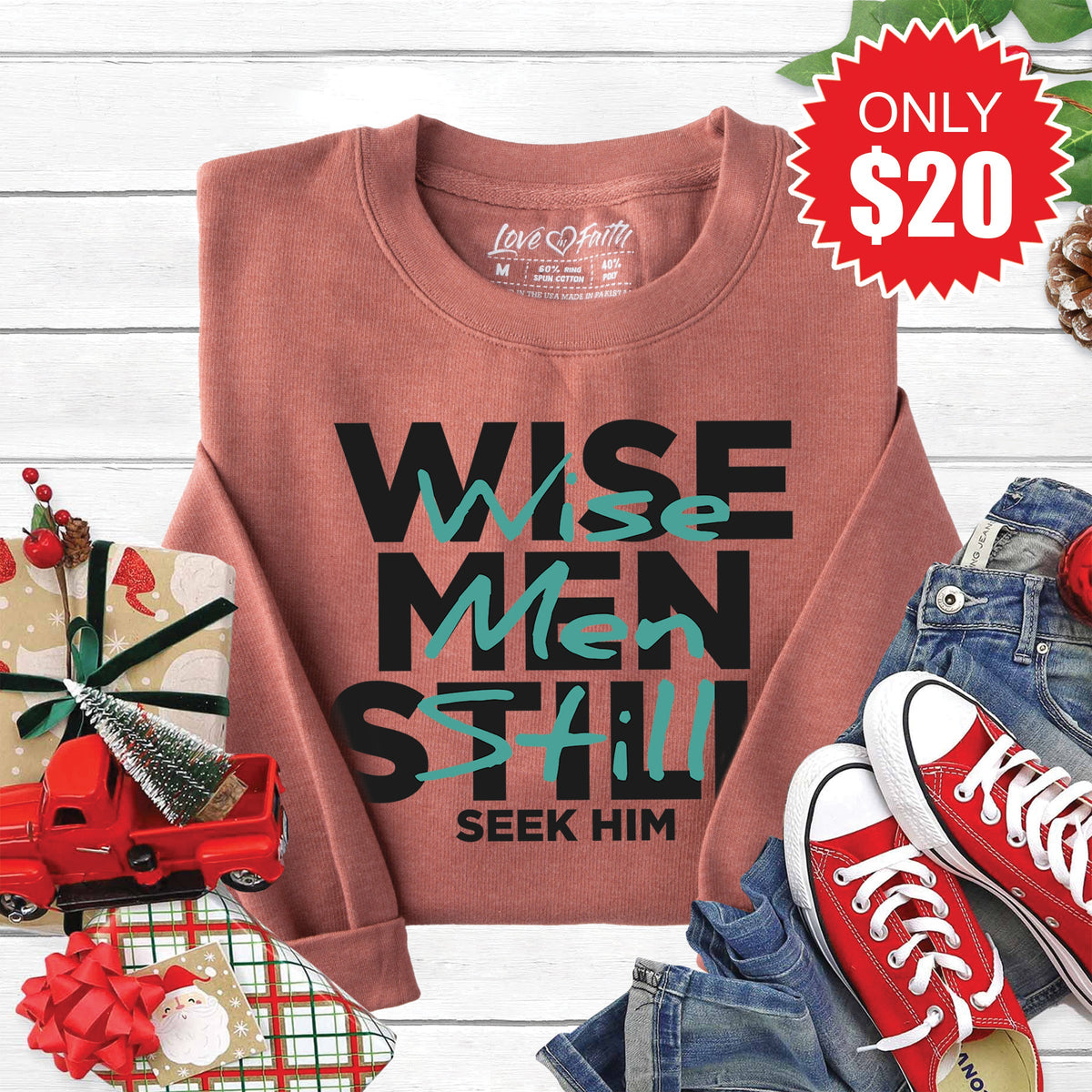 Wise Men Sweatshirt - Heather Chestnut - 20 product image 1