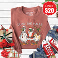 Duck The Halls Sweatshirt - Heather Chestnut - 20 product image 1