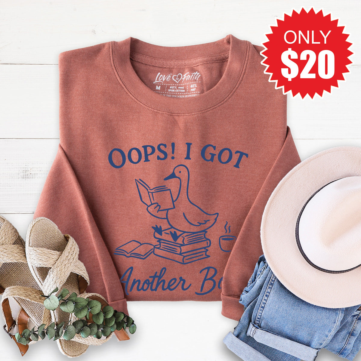Another Book Sweatshirt - Heather Chestnut - 20 product image 1