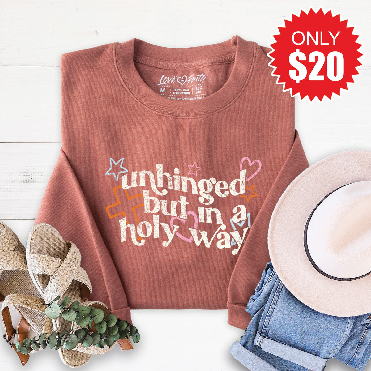Unhinged Sweatshirt - Heather Chestnut - 20 product image 1