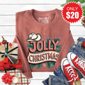 Jolly Christmas Sweatshirt - Heather Chestnut - 20 product image 1