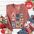 Christmas Stamps Sweatshirt - Heather Chestnut - 20 product image 1