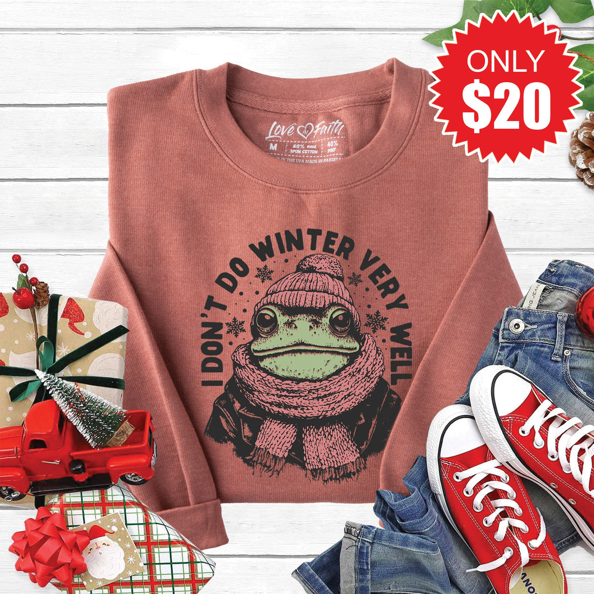 I Don't Do Winter Sweatshirt - Heather Chestnut - 20 product image 1