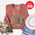 Worship Anyway Sweatshirt - Heather Chestnut - 20 product image 1