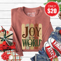 Joy To The World Sweatshirt - Heather Chestnut - 20 product image 1