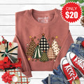 Christmas Trees Sweatshirt - Heather Chestnut - 20 product image 1