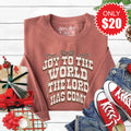 Joy To The World Sweatshirt - Heather Chestnut - 20 product image 1