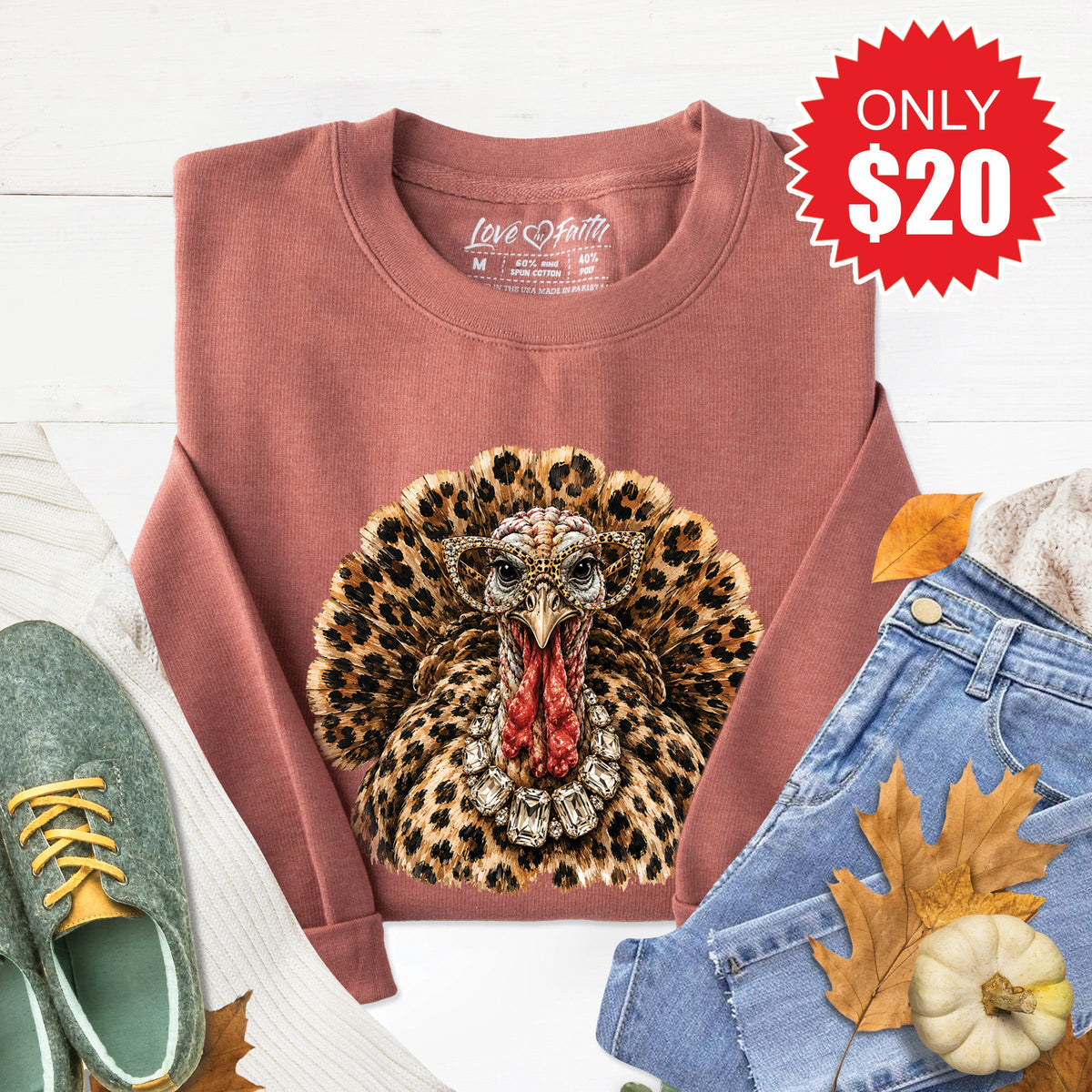 Turkey Sweatshirt - Heather Chestnut - 20 product image 1