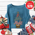 Holy Night Sweatshirt - Heather Deep Teal - 20 product image 1