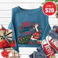 Oops Goose Sweatshirt - Heather Deep Teal - 20 product image 1