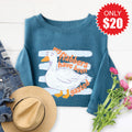 Flabbers Have Been Gasted Sweatshirt - Heather Deep Teal product image 1