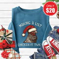 Chicken It Twice Sweatshirt - Heather Deep Teal - 20 product image 1