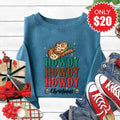 Howdy Christmas Sweatshirt - Heather Deep Teal - 20 product image 1