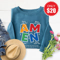 Amen Sweatshirt - Heather Deep Teal - 20 product image 1