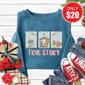 True Story Sweatshirt - Heather Deep Teal - 20 product image 1