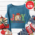 Joy To The World Sweatshirt - Heather Deep Teal - 20 product image 1