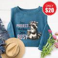 Keeps Jesus Busy Sweatshirt - Heather Deep Teal - 20 product image 1