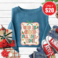 God Is Good Sweatshirt - Heather Deep Teal - 20 product image 1
