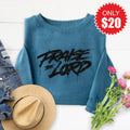 Praise The Lord Sweatshirt - Heather Deep Teal - 20 product image 1