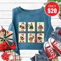 Geese Stamps Sweatshirt - Heather Deep Teal - 20 product image 1