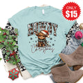 Howdy Christmas Tee - Heather Dusty Blue - 15 product image 1