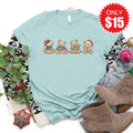 Christmas Bears Tee - Heather Dusty Blue - 15 product image 1