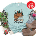 Howdy Christmas Tee - Heather Dusty Blue - 15 product image 1