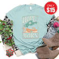 Hope Is Born Tee - Heather Dusty Blue - 15 product image 1
