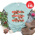 Reindeers Tee - Heather Dusty Blue - 15 product image 1