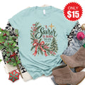 A Savior Is Born Tee - Heather Dusty Blue - 15 product image 1