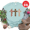 Christmas Crosses Tee - Heather Dusty Blue - 15 product image 1