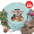 Merry Chickmas Tee - Heather Dusty Blue - 15 product image 1