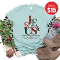 Name Above All Names Tee - Heather Dusty Blue - 15 product image 1