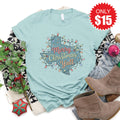 Texas Christmas Tee - Heather Dusty Blue - 15 product image 1