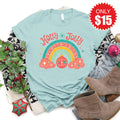 Holly Jolly Tee - Heather Dusty Blue - 15 product image 1