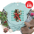 Christmas Cross Tee - Heather Dusty Blue - 15 product image 1