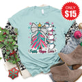 Faith Hope Love Snowman Tee - Heather Dusty Blue - 15 product image 1