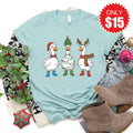 Christmas Ducks Tee - Heather Dusty Blue - 15 product image 1