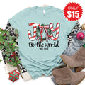 Joy To The World Tee - Heather Dusty Blue - 15 product image 1