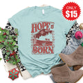 Hope Is Born Tee - Heather Dusty Blue - 15 product image 1