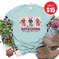 Dachshund Through The Snow Tee - Heather Dusty Blue - 15 product image 1