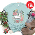 Reindeer Tee - Heather Dusty Blue - 15 product image 1