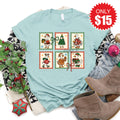 Geese Stamps Tee - Heather Dusty Blue - 15 product image 1