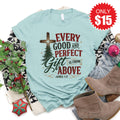 Good and Perfect Gift Tee - Heather Dusty Blue - 15 product image 1