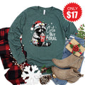 Cute But Feral Long Sleeve - Heather Forest - 17 product image 1