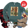 Joy To The World Long Sleeve - Heather Forest - 17 product image 1